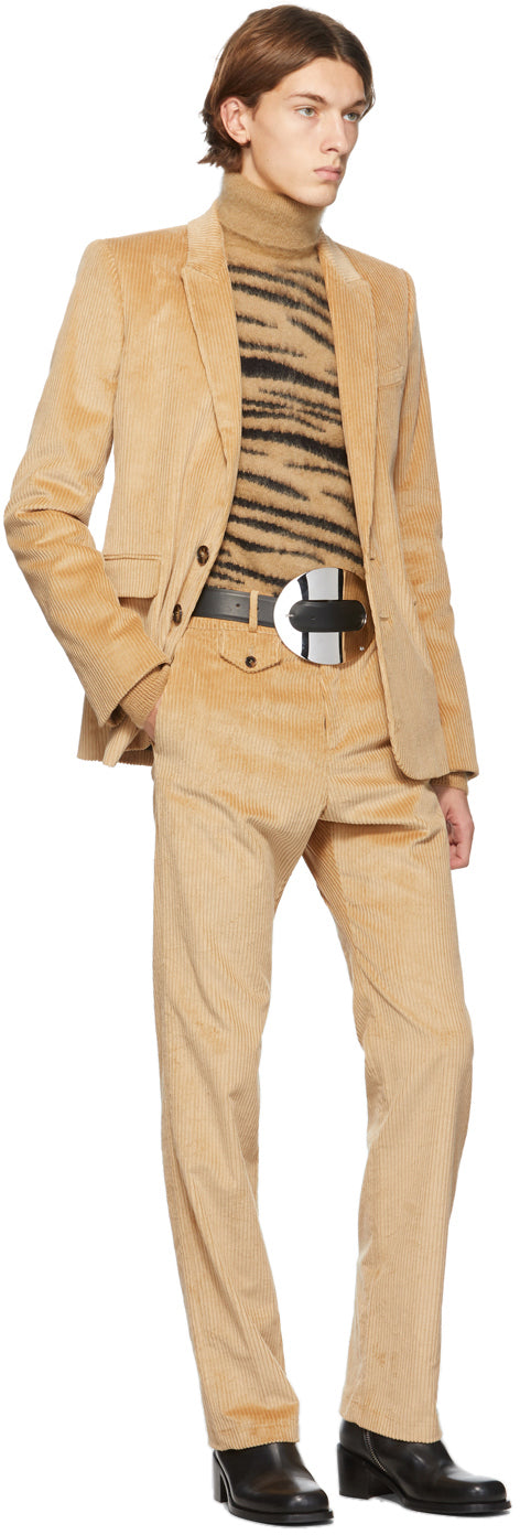 Paco Rabanne Beige Corduroy Blazer