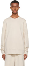 Acne Studios Beige Crewneck Sweatshirt - Sweat-shirt Crewneck d'acné Studios Beige - 여드름 스튜디오 베이지 Crewneck 스웨터