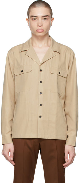 Tiger of Sweden Beige Frencesco Shirt - TIGER DE LA SWEDEN BEIGE FrencesCO Chemise - 스웨덴의 호랑이 베이지 색 프레싱 셔츠
