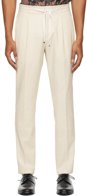 Hugo Beige Helios212 Trousers - Hugo Beige Helios212 Pantalons - 휴고 베이지 헬리오즈 212 바지