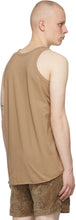 Remi Relief Beige Jersey Tank Top