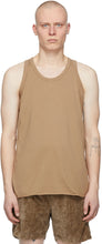 Remi Relief Beige Jersey Tank Top - Débardeur Beige Jersey Beige Reminess Remin - Remi 릴리프 베이지 저지 탱크 탑