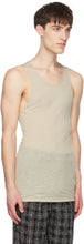 AMIRI Beige Jersey Tank Top