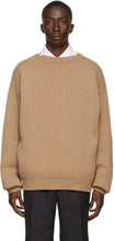 Fear of God Beige Knit Overlapped Sweater - Peur de dieu beige tricoter le pull chevauché - 하나님의 두려움에 대한 두려움 베이지 색 니트 겹쳐진 스웨터