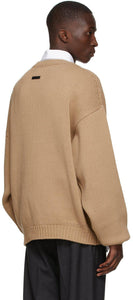 Fear of God Beige Knit Overlapped Sweater