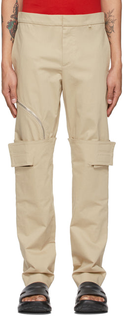 Givenchy Beige Layered Trousers - Pantalon en couches Beige Givenchy - 지방시 베이지 색 바지가 쌓여 있습니다