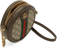 Gucci Beige Mini GG Supreme Round Ophidia Bag - Gucci Beige Mini GG Sac Ophidia rond suprême - Gucci 베이지 미니 GG 최고 라운드 ophidia bag.