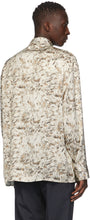 Opening Ceremony Beige Satin Fur Shirt