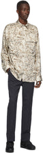 Opening Ceremony Beige Satin Fur Shirt