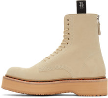 R13 Beige Single Stack Boots