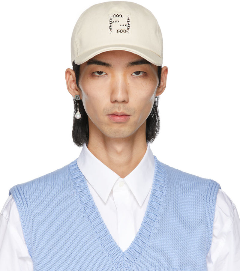 Fendi Beige Undyed Forever Fendi Baseball Cap BlackSkinny