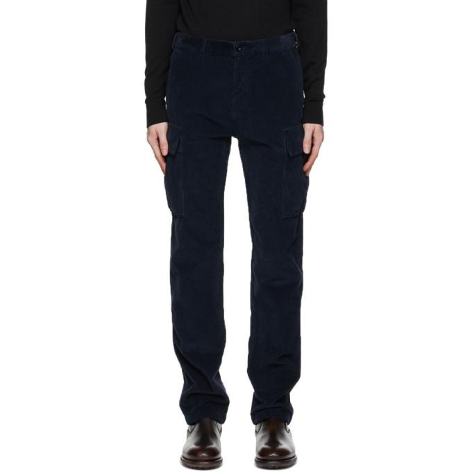Belstaff Navy Cord Holder Cargo Pants