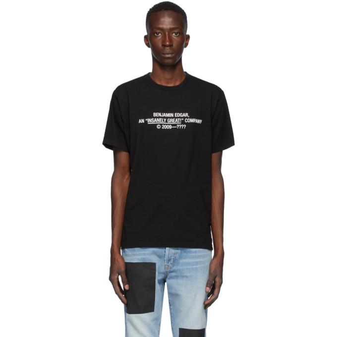 Benjamin Edgar SSENSE Exclusive Black Insanely Great T-Shirt