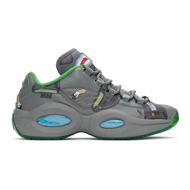 Billionaire Boys Club Grey Reebok Edition Beepers and Butts Question Low Sneakers