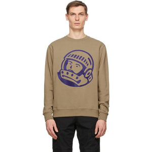 Billionaire Boys Club Taupe Chainstitch Astro Logo Sweatshirt