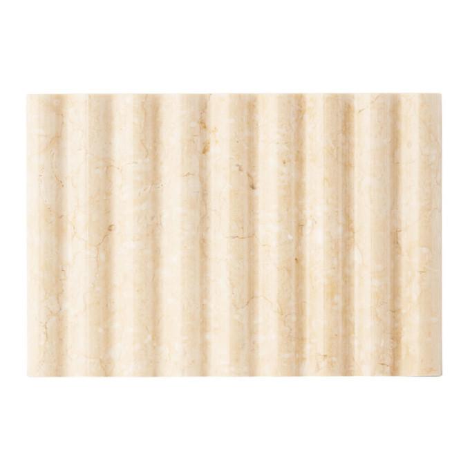 Binu Binu Beige Marble Soap Dish-BlackSkinny