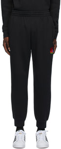 adidas Originals Black 3D Trefoil Lounge Pants - Adidas Originals Pantalon de salon 3D Trefoil 3D noir - Adidas Originals Black 3D Trefoil Lounge Pants.