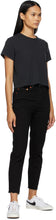 Re/Done Black 90s High-Rise Ankle Crop Jeans