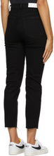 Re/Done Black 90s High-Rise Ankle Crop Jeans