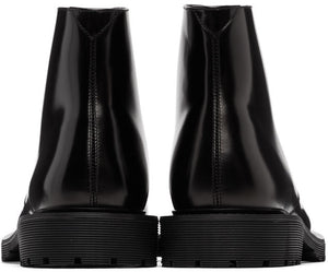 Saint Laurent Black Army Lace-Up Boots