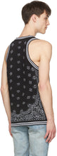 AMIRI Black Bandana B-Ball Tank Top