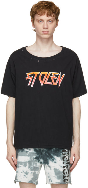 Stolen Girlfriends Club Black Berate Fade T-Shirt - T-shirt de fonte noire de club de petite amie volée - 도난 된 여자 친구 클럽 블랙 Brote Fade T 셔츠
