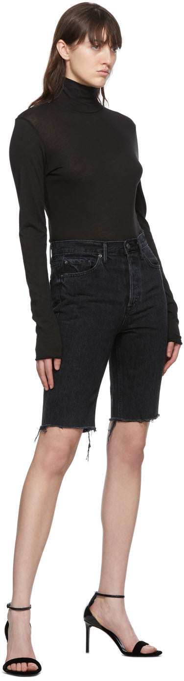 Grlfrnd Black Beverly Bermuda Shorts