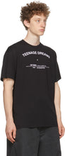 Raf Simons Black Big Fit Tour 'Teenage Dreams' T-Shirt
