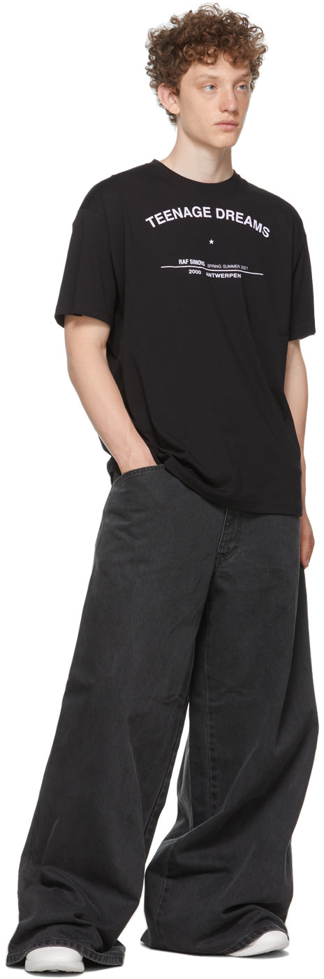 Raf Simons Teenage Dreams Tシャツ 半袖 Raf Simons Oversized Teenage Dreams Tour T-shirt - XS