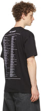 Raf Simons Black Big Fit Tour 'Teenage Dreams' T-Shirt