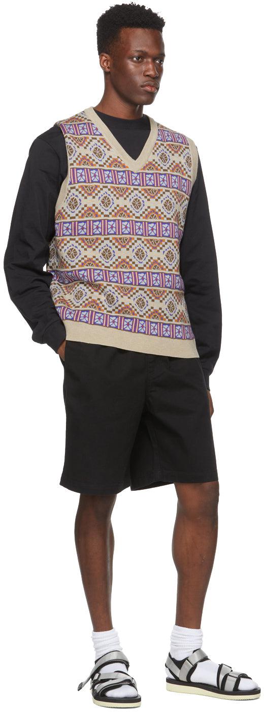 StÃ¼ssy Black Brushed Beach Shorts