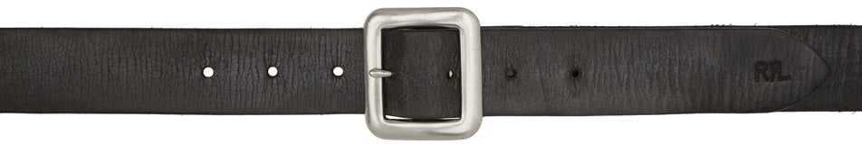 RRL Black Burlington Belt – BlackSkinny