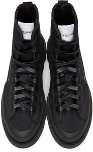 Givenchy Black Canvas Clapham Boots