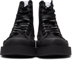 Givenchy Black Canvas Clapham Boots