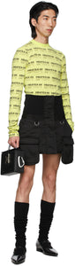 Hood by Air Black Cargo Skirt