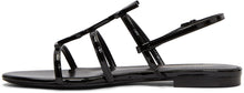Saint Laurent Black Cassandra Flat Sandals