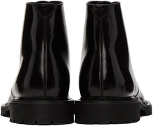 Saint Laurent Black Cesna 20 Lace-Up Boots