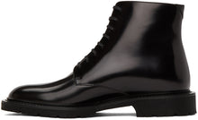 Saint Laurent Black Cesna 20 Lace-Up Boots