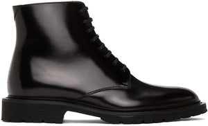 Saint Laurent Black Cesna 20 Lace-Up Boots - Saint Laurent Noir Cessa 20 Bottes à lacets à lacets - 세인트 로트 블랙 세스나 20 레이스 업 부츠