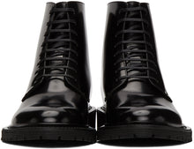 Saint Laurent Black Cesna 20 Lace-Up Boots