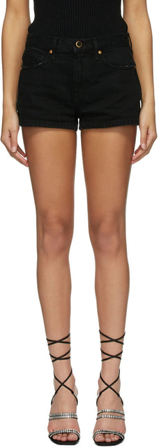Khaite Black Charlotte Shorts