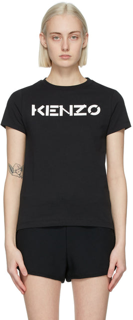 Kenzo Black Classic Logo T-Shirt - Kenzo Noir Classic Logo T-shirt - 켄조 블랙 클래식 로고 티셔츠