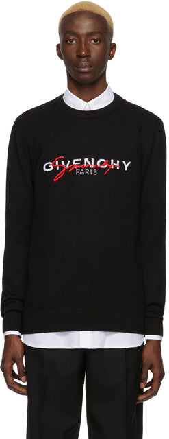 Givenchy Black Classic Signature Sweater - Pull de signature classique Noir Givenchy Black - 지방시 검은 고전적인 서명 스웨터