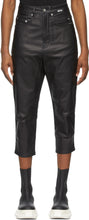 Rick Owens Drkshdw Black Collapse Cut Jeans - Rick Owens Drkshdw Noir Black Coupapes Jeans - Rick Owens Drkshdw 블랙 붕괴 청바지를 컷