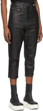 Rick Owens Drkshdw Black Collapse Cut Jeans