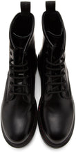 Alexander McQueen Black Contrast Sole Hybrid Combat Boots - Alexander McQueen Noir Contraste Semelle Bottes de combat hybride - Alexander McQueen 블랙 대비 솔 하이브리드 전투 부츠