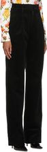 Commission Black Corduroy Double Waisted Trousers