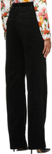 Commission Black Corduroy Double Waisted Trousers