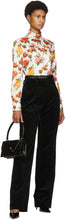 Commission Black Corduroy Double Waisted Trousers - Pantalon à taille double côtelé noir de la Commission - 위원회 블랙 코듀로이 더블 웨이스트 바지