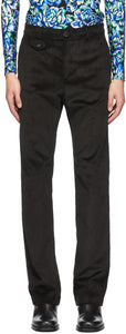 Paco Rabanne Black Corduroy Trousers - Pantalon velours côtelé noir Paco Rabanne - 파코 라바 넷 블랙 코듀로이 바지